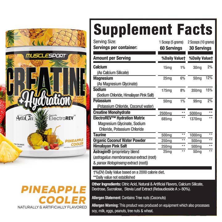 MuscleSport - Wholesale Oral Supplement/Vitamin - Creatine + Hydrationâ„¢ 300 Grams