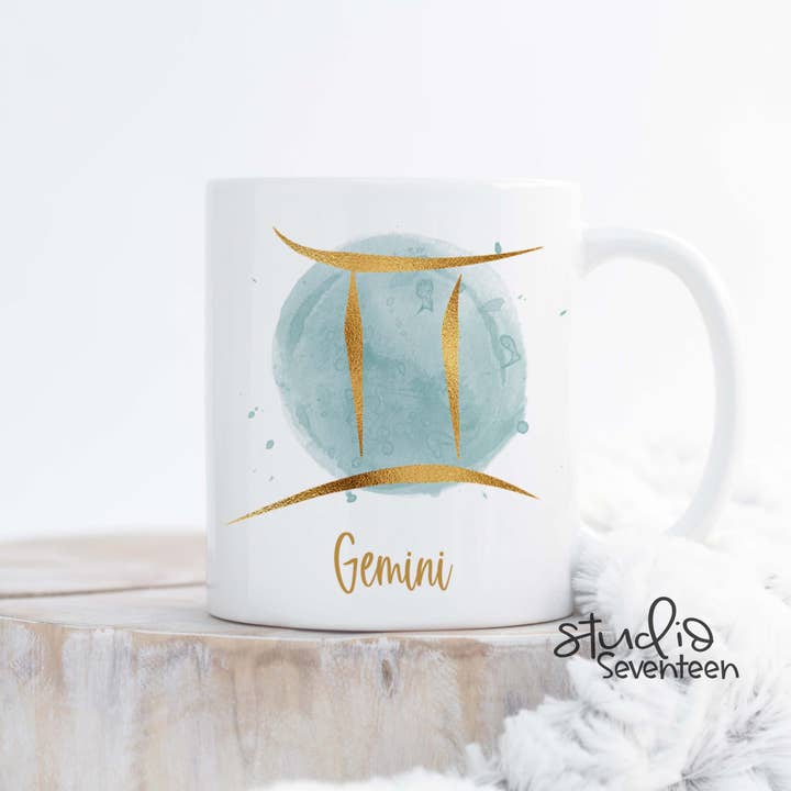 Studio Seventeen - Wholesale Coffee Mug - Horoscope Coffee Mug with the Zodiac Sign Gemini1