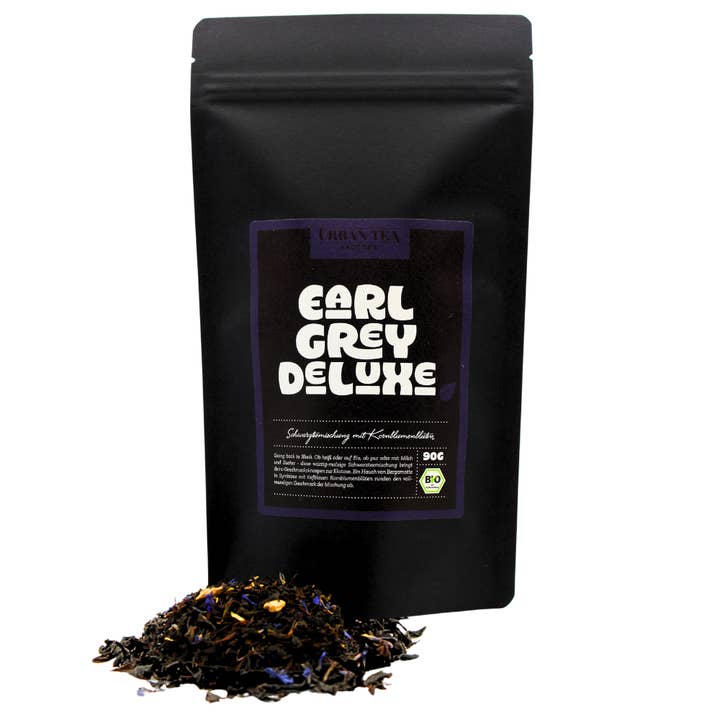 Earl Grey Deluxe - Black Tea Blend with Cornflowers - 90g - Organic for wholesale by Urban Tea Factory