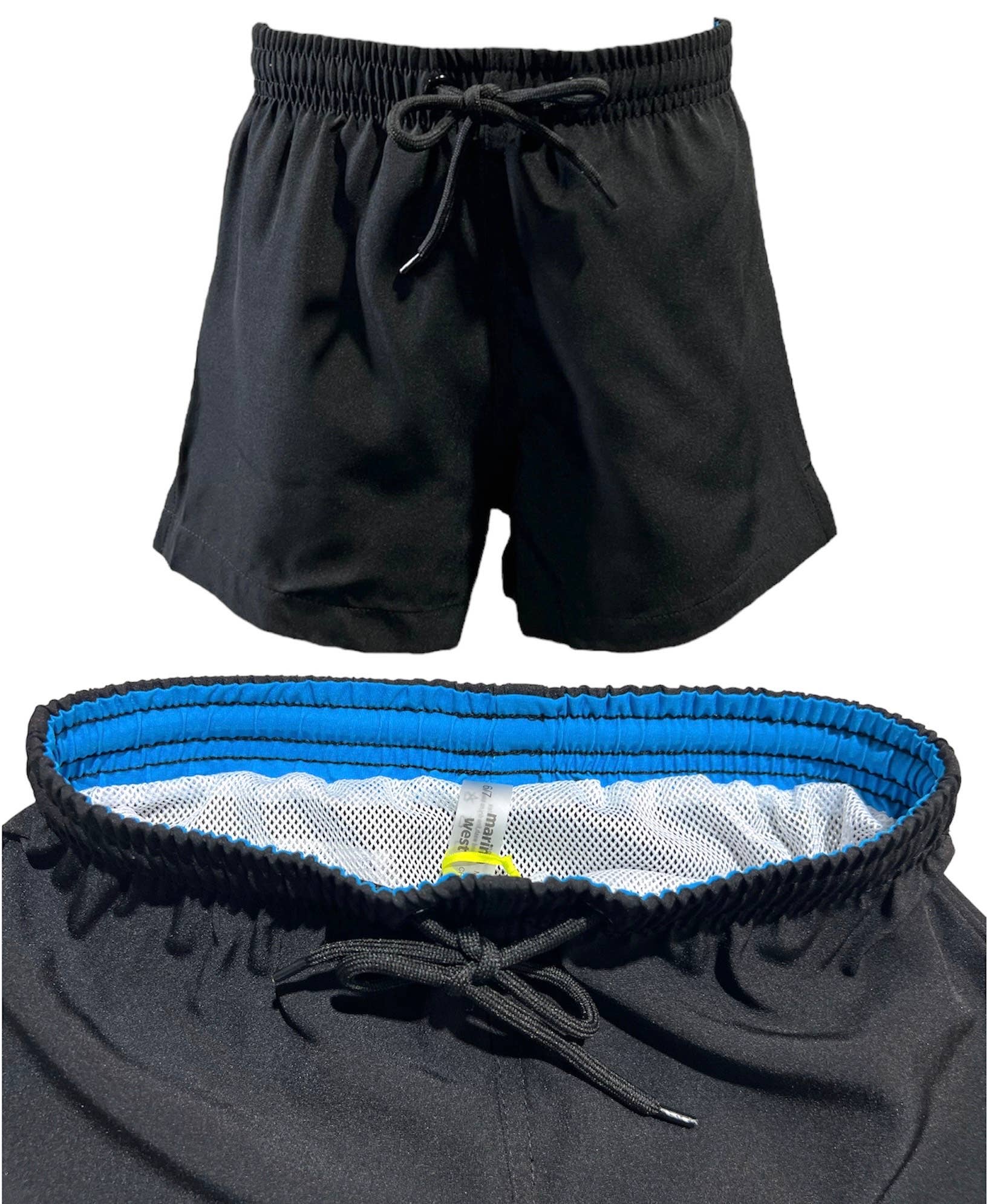MARINA WEST SWIM – Großhandel Badeshorts – Herren – Herren-Badeshorts MS186 in Schwarz3