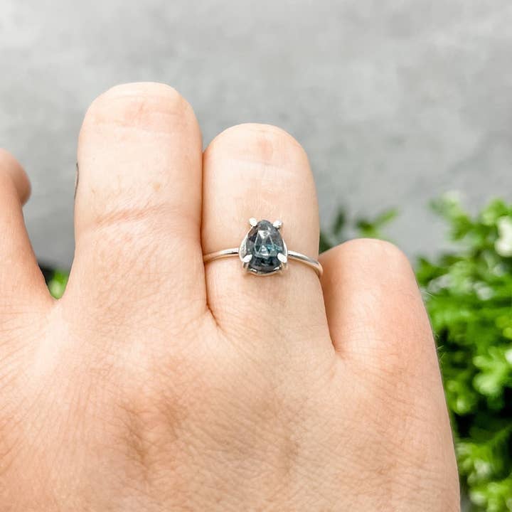Teal Kyanite Ring - Small 6x8 Stone for wholesale by Simply Chic Jewelry