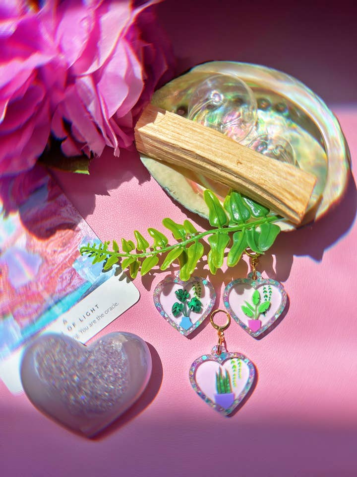 Pendientes Plant Lady Heart para venta al por mayor de Cosmic lovely