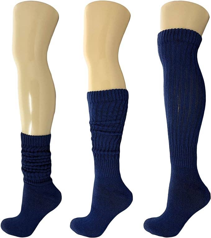 Mars Outlet Store LLC - Wholesale Socks - Women's - Cotton Slouch Boot Socks for Women Shoe Size 5 to 10 3 Pairs25