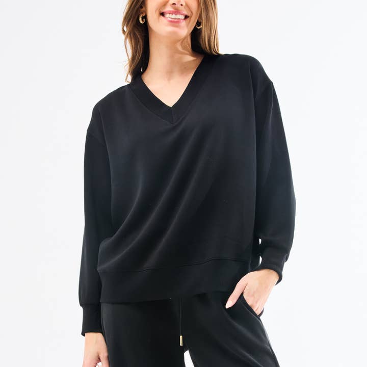 Hazel Top | Black for wholesale by Mary Square