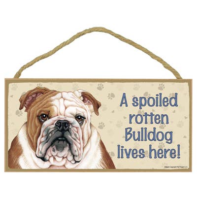 Plaques pour chiens fabriquées aux États-Unis d'une taille de 5 po x 10 po pour la vente par SJT Enterprises, Inc.