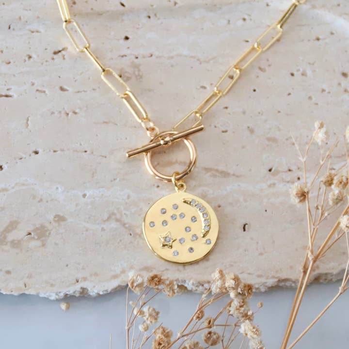 CZ Hemelse Munt Paperclip Schakel Ketting voor wholesale door Mesa Blue