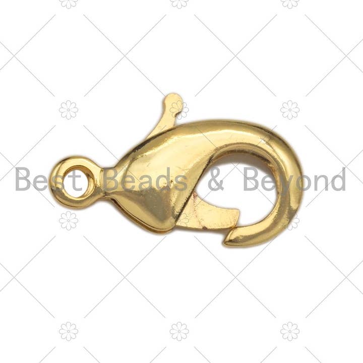 BestBeads&Beyond - Wholesale Clasp - 5pc/10pcs Simple Lobster Claw Clasp,Gold/Silver/Black/Rose g1