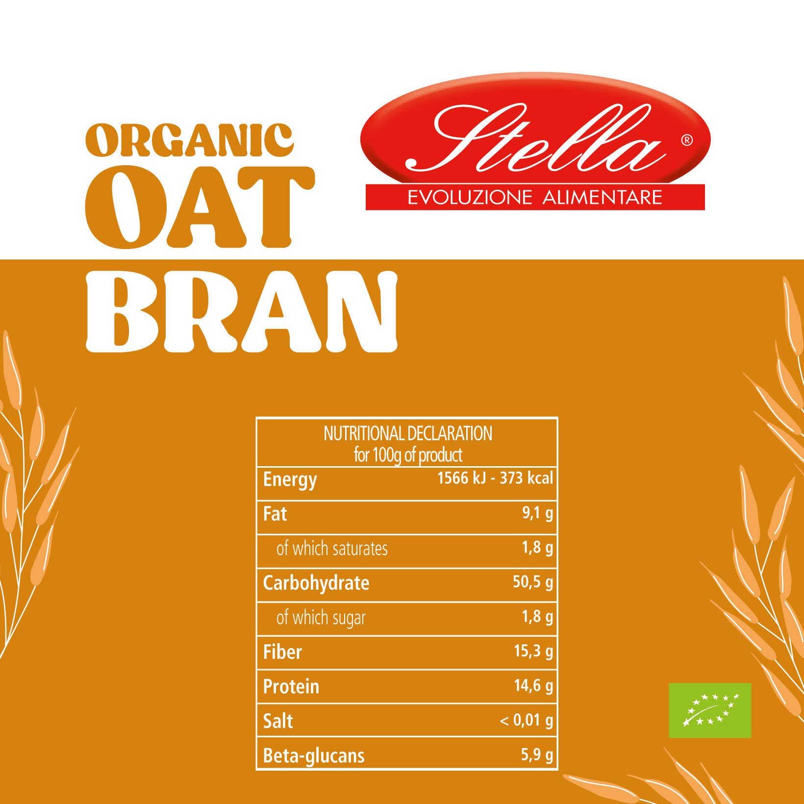 Stella Foods s.r.l. - Wholesale Oats - STELLA Organic Oat Bran 500g2