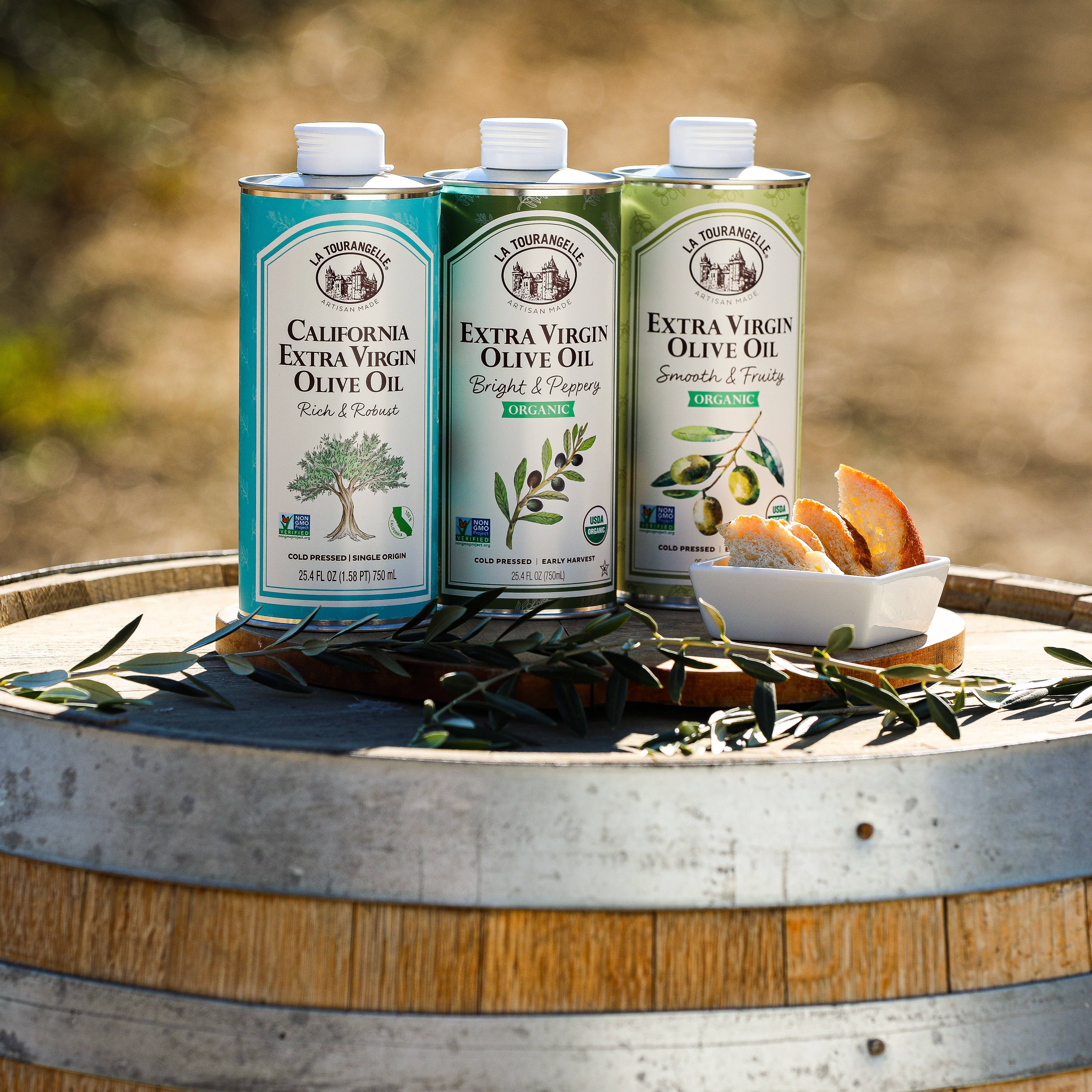 La Tourangelle - Wholesale Olive Oil - Organic Bright & Peppery Extra Virgin Olive Oil - 6 Units3