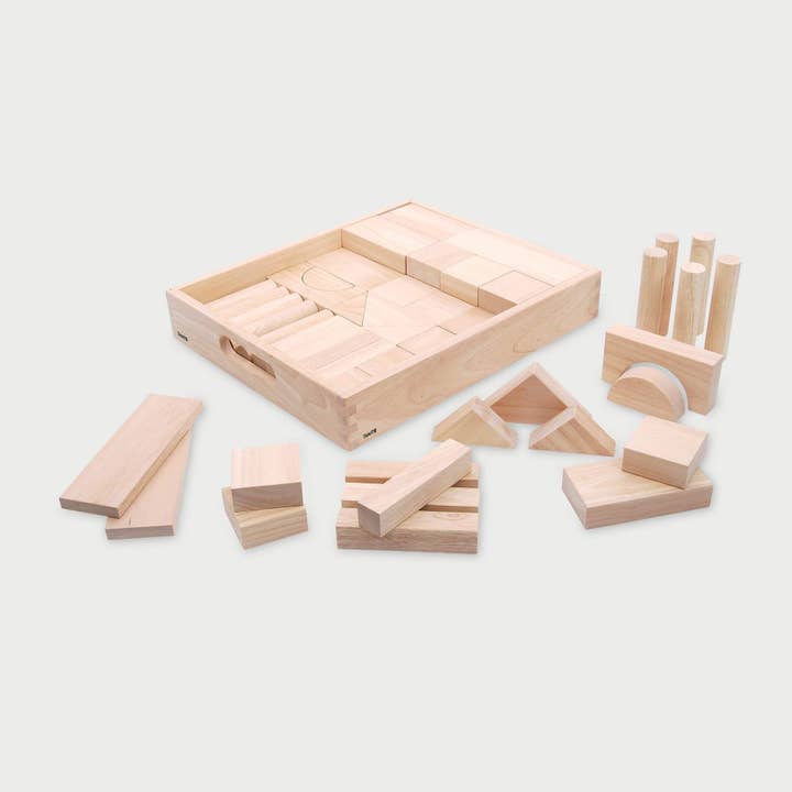 Wooden Jumbo Block Set - Pk54 for wholesale by Commotion