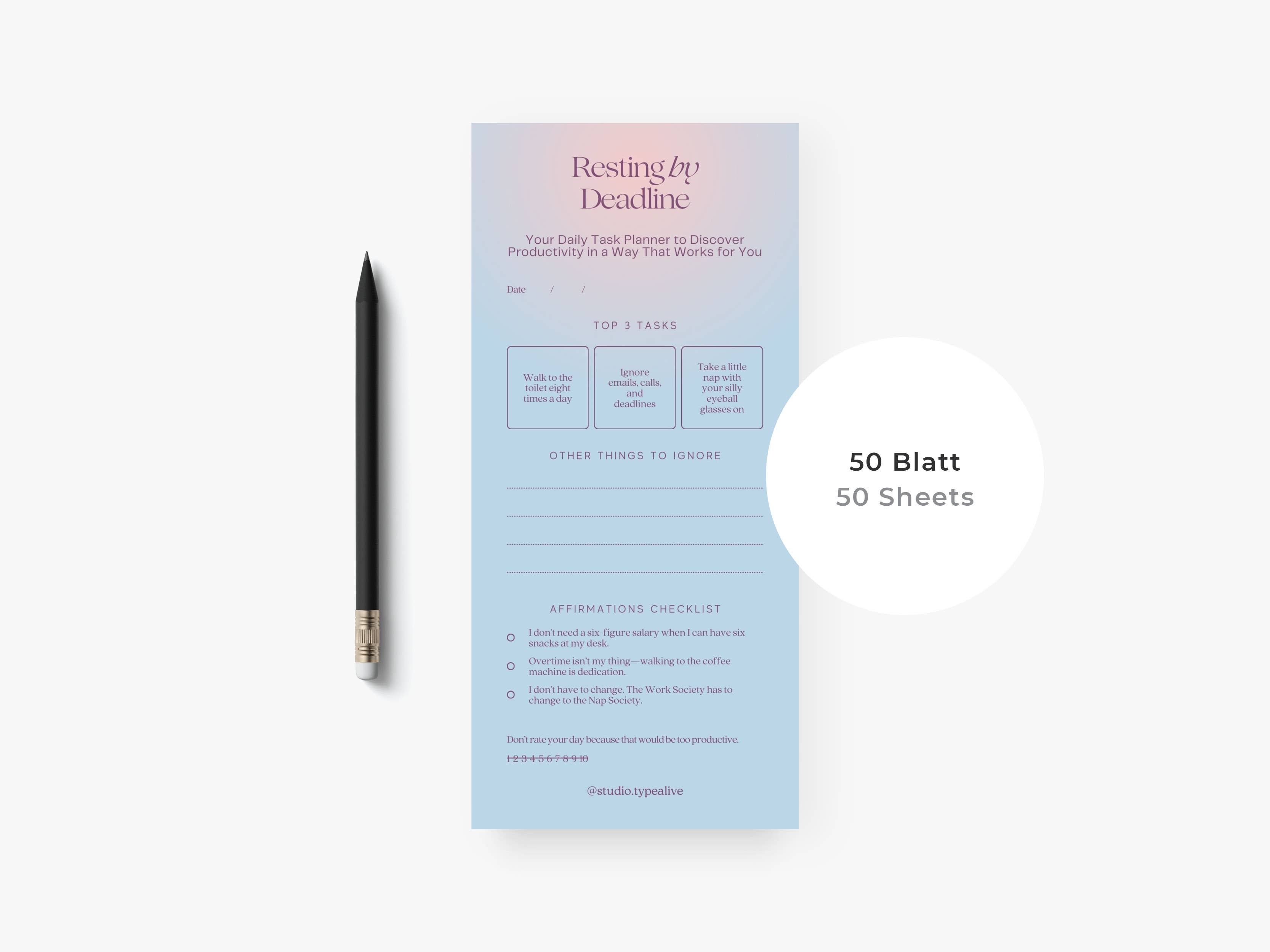 typealive - Wholesale Notepad - Notepad "narrow" / Resting3