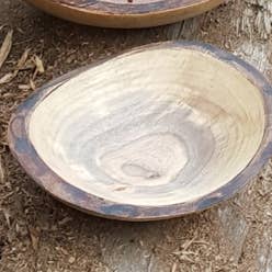 Petermans Boards and Bowls Inc. - Wholesale Serve Bowl - 10" BLACK WALNUT OVAL BOWL