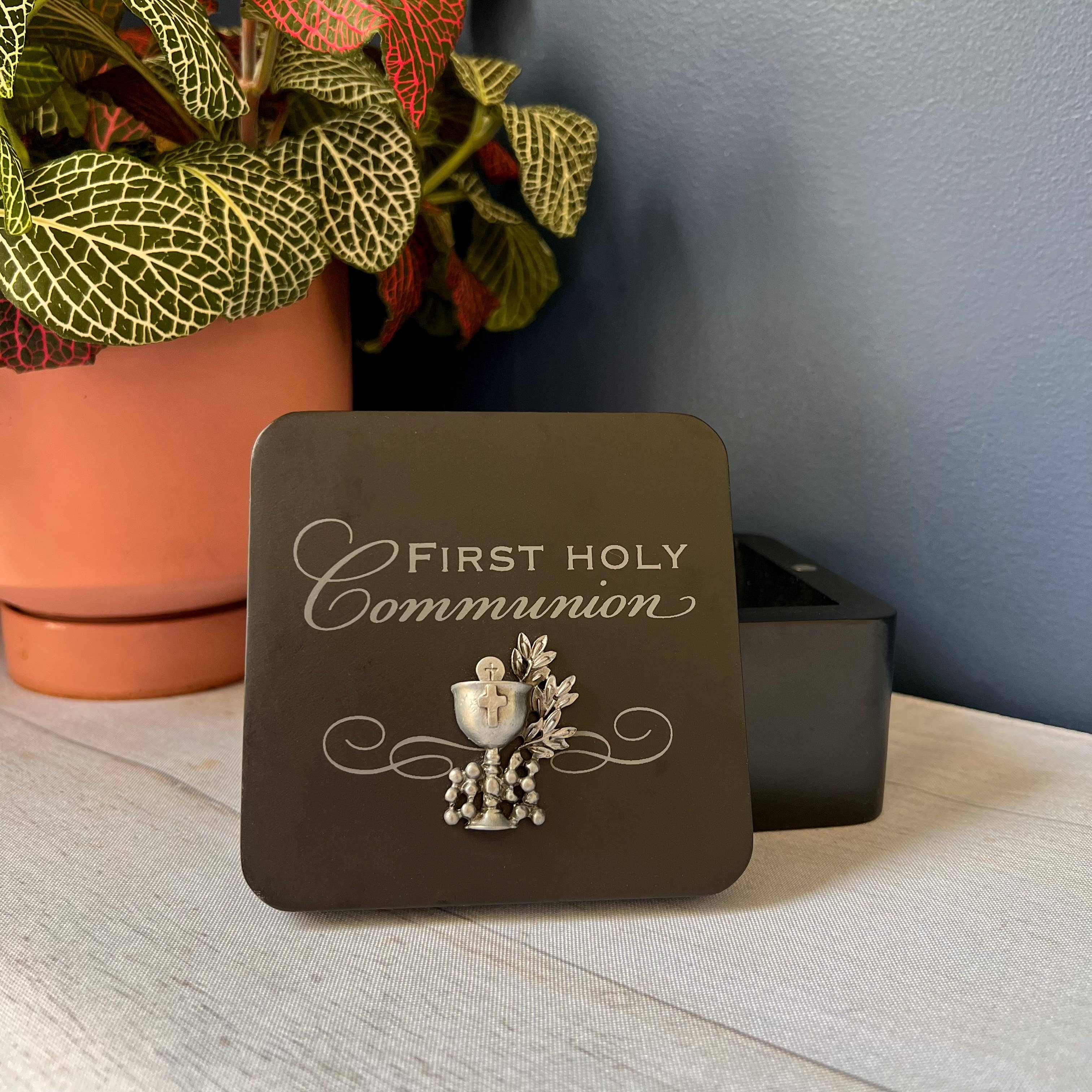 Abbey + CA Gift - Wholesale Keepsake Box - Kids & Baby - Communion Black Keepsake Box
