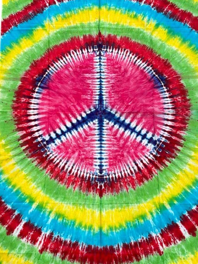 Batik-Friedens-Wandteppich B16A für den Großhandel von Rising International Inc