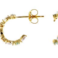 Argolas Prata Pedras Color for wholesale by ARTE NOVA