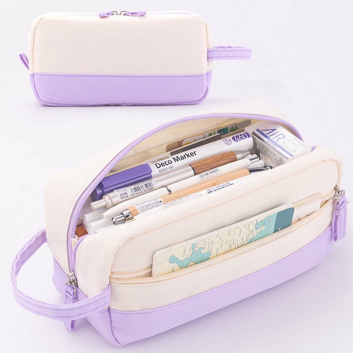 ACCITY - Wholesale Pencil Case/Pouch - NEW LARGE CAPACITY DOUBLE LAYER PENCIL CASE_CWMM19793
