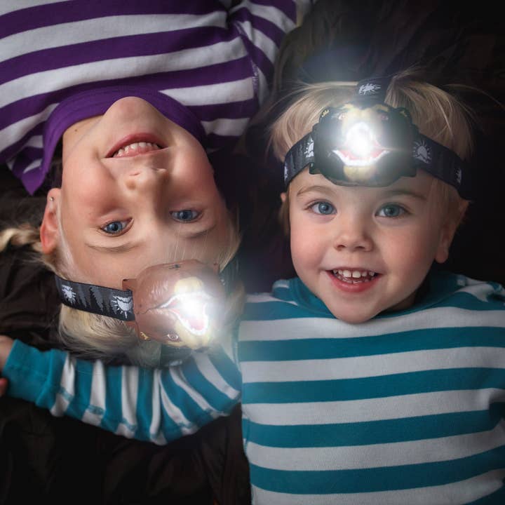 Sun Company / Big Discoveries - Wholesale Light-Up Toy - Kids & Baby - Black Bear LED Headlamp for Kids