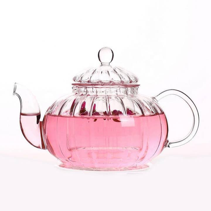 Glass Teapot With Infuser and Lid 20oz for wholesale by The Grateful Tea Co