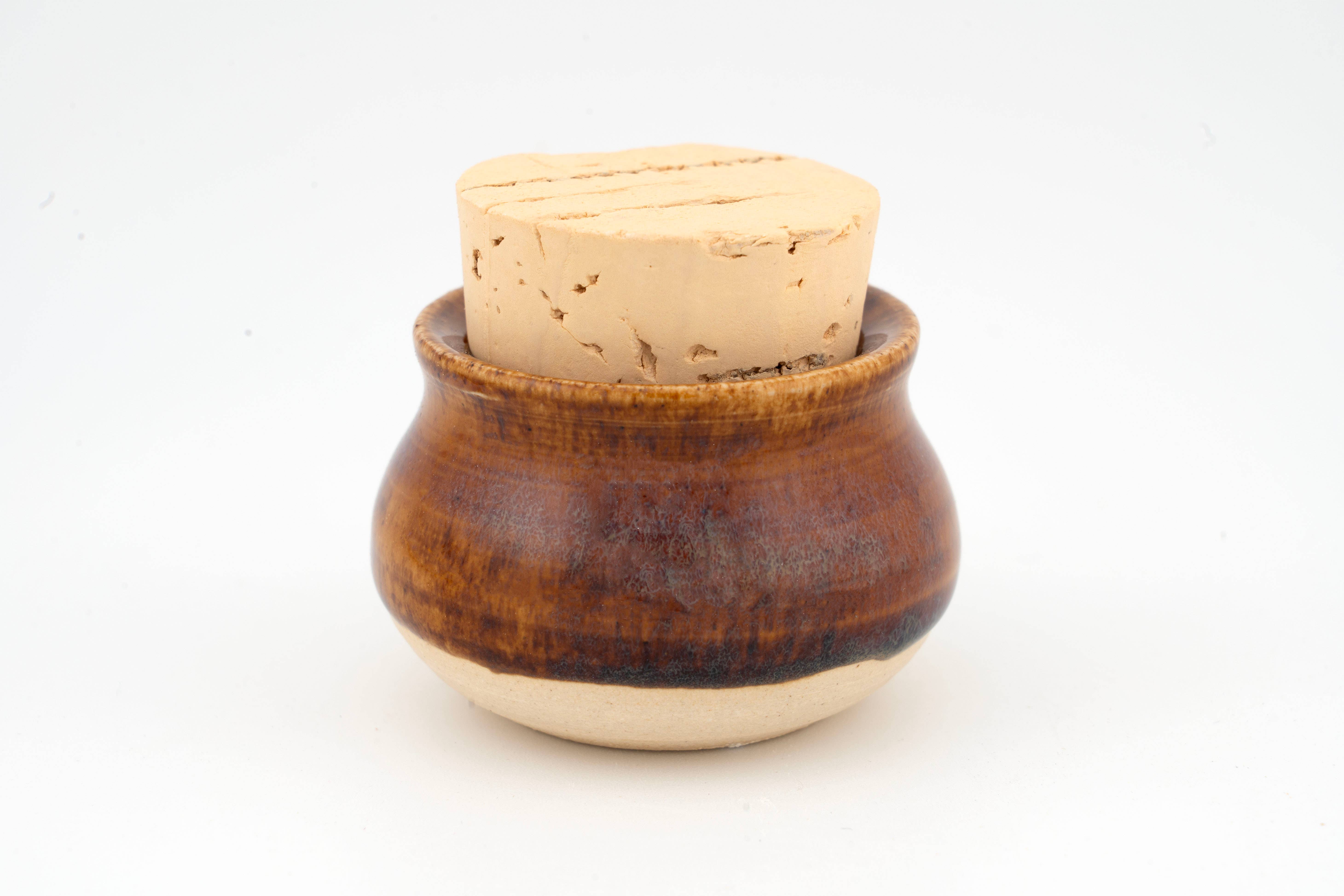 Swan City Ceramics - Vente Pots - Mini pots en céramique artisanale avec bouchon en liège, style apothicaire10