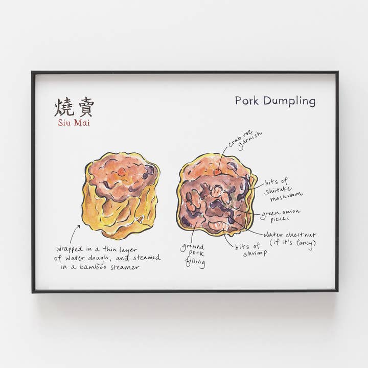 Siu Mai Pork Dumpling Archival Print for wholesale by Gotamago
