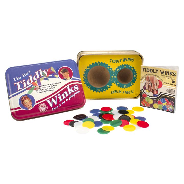 Channel Craft - Wholesale Board Game - Tiddly Winks in a Classic Toy Tin