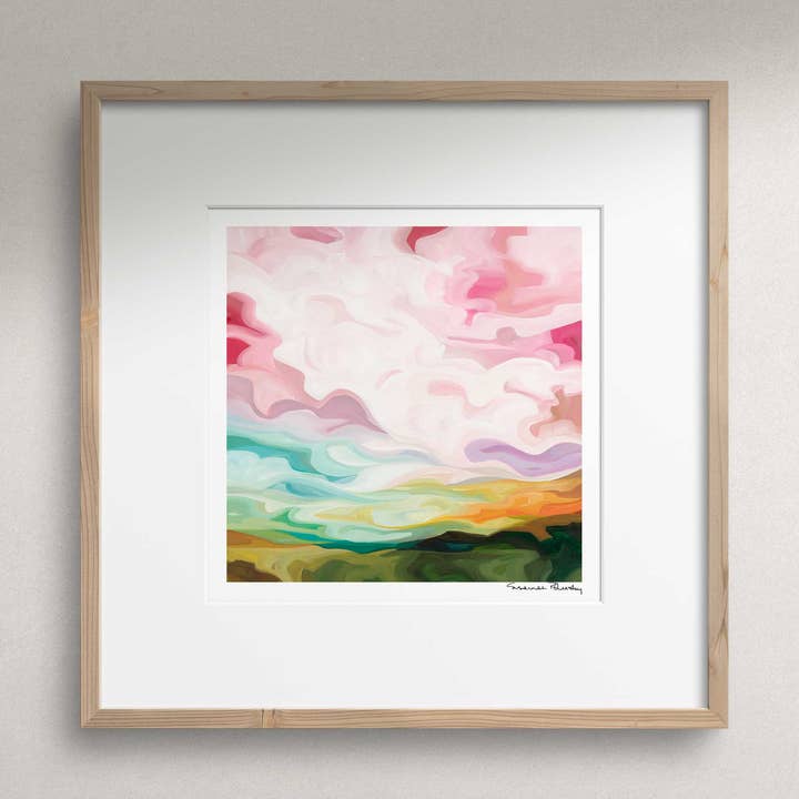 Susannah Bleasby Art - Wholesale Art Print - 'Belle Weather' | Abstract sky painting | Wall art print0