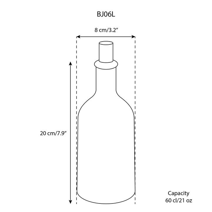 GHARYAN Stoneware & Olive Wood Tableware | Ships from USA – Großhandel Öl-/Essigspender – Handgefertigter Steinzeug-Spender für Olivenöl | Jazz 60 cl3