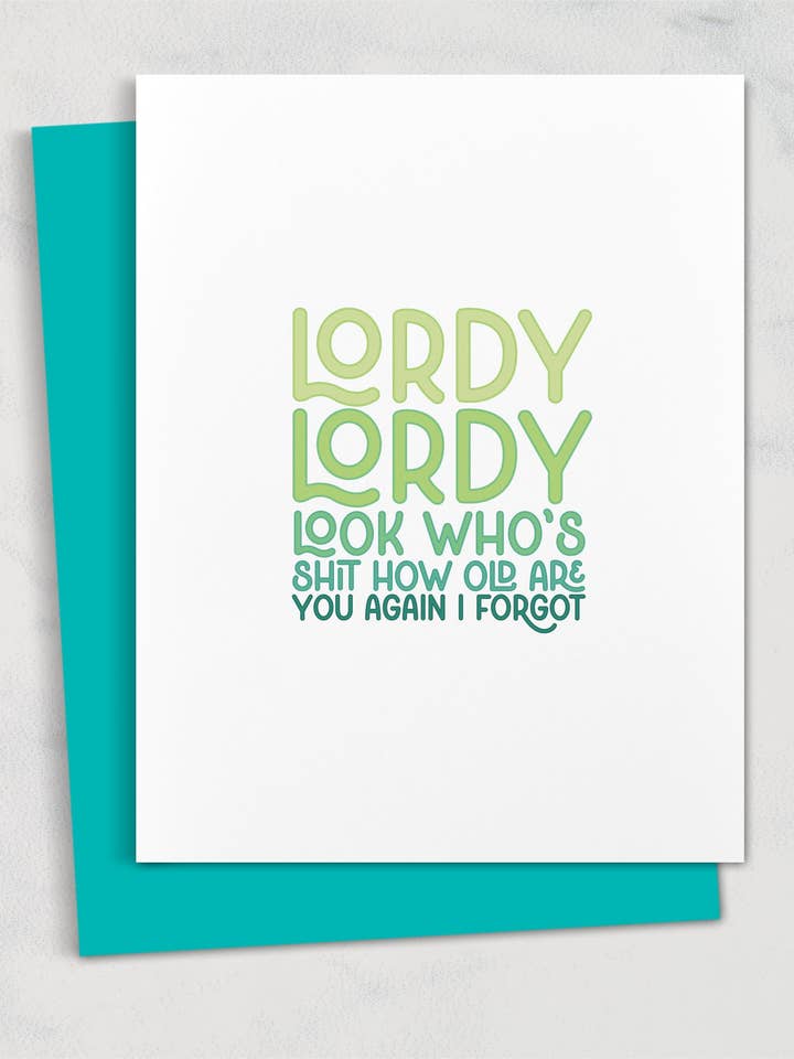 herregud herregud se vem som är skit hur gammal är du igen födelsedagskort för wholesale av Square Peggy