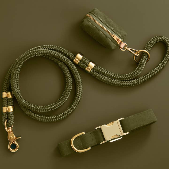 The Foggy Dog - Wholesale Pet Poop Bag Dispenser - Olive Waxed Canvas Poop Bag Dispenser3