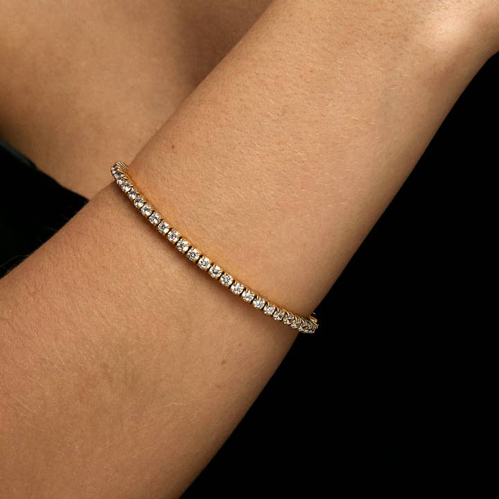 Hey Harper - Wholesale Tennis Bracelet - Aurea Clear Tennis Bracelet1