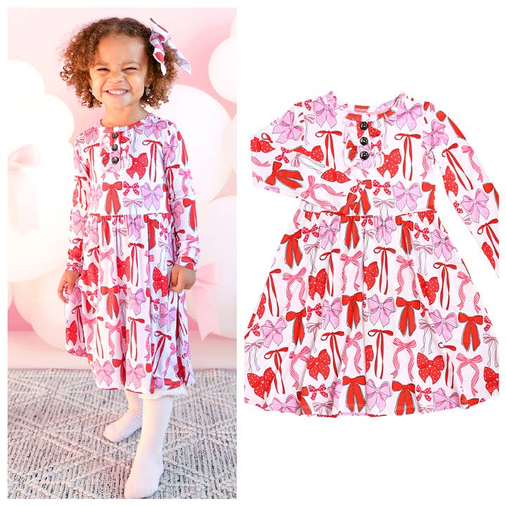 Rosalie TUTU KJOLE Valentinsdag Bambus Børnetøj for engroshandel hos Gigi and Max