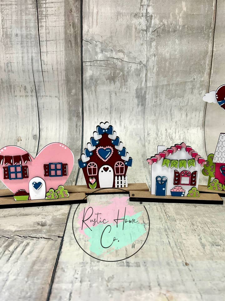 Kit de manualidades para casas de San Valentín para venta al por mayor de Rustic Home Co LLC