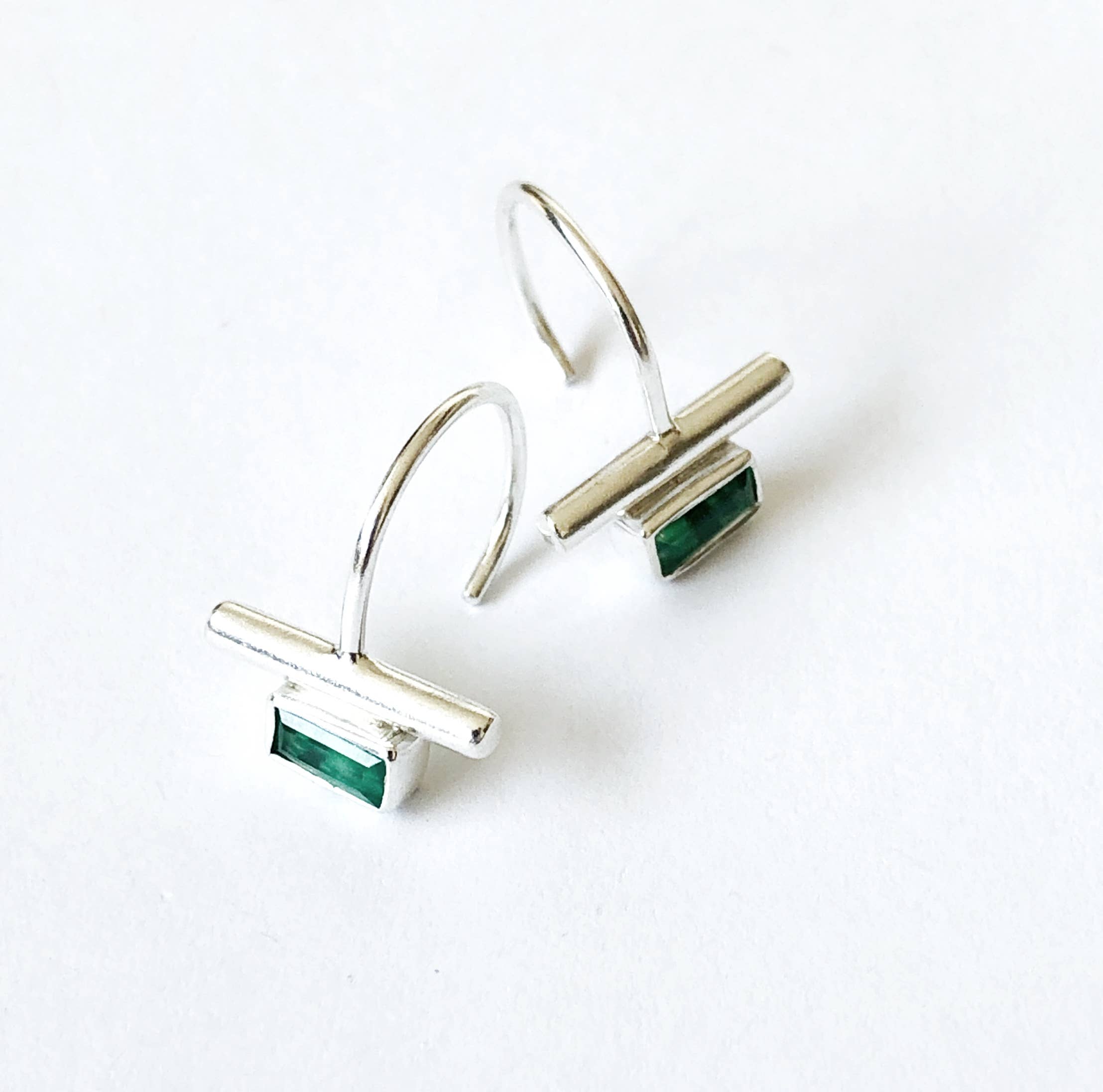 ATELIER COQUET - Wholesale Hoop Earrings - Earrings "Murielle" green onyx