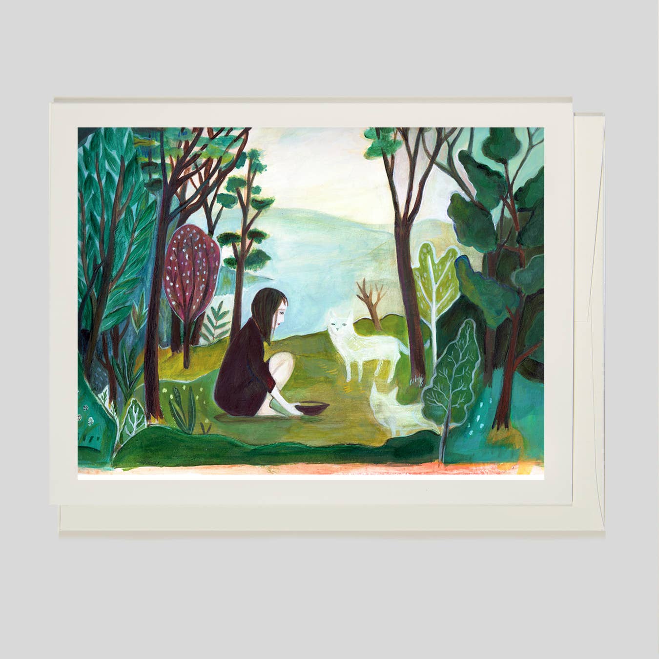 ANN WILLEY ARTS - Vendita all'ingrosso Biglietti di auguri generici - Biglietto d'auguri, Belle Arti, Gatti, Magico, Gatti Fantasma2