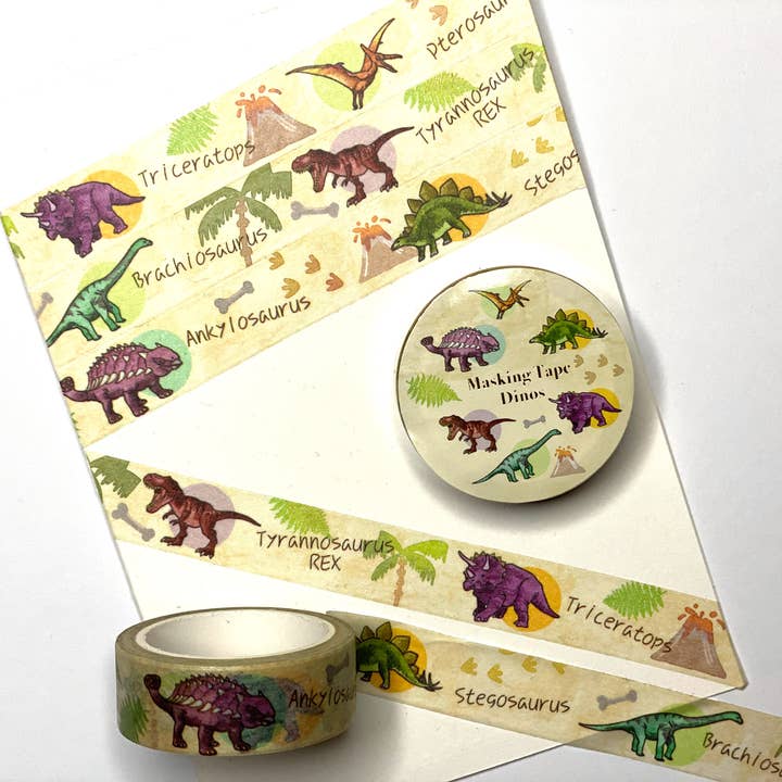 Creabrulee - Wholesale Washi Tape - Dino Masking Tape/Washi Tape2