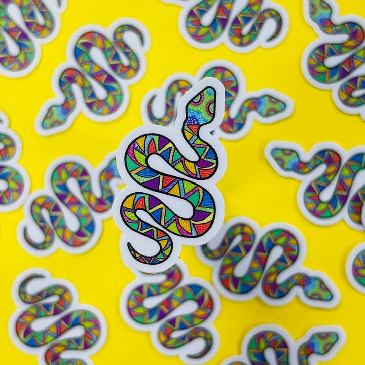 Mini Snake Sticker (WATERPROOF) for wholesale by Zenspire Designs
