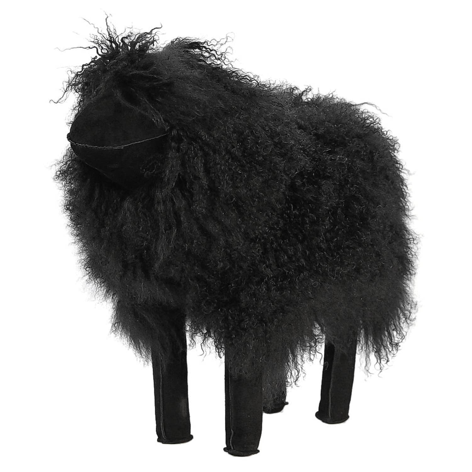 OUTPOST ORIGINAL - Wholesale Decorative Figurine - Decorative Tibetan Lamb Sheep - Black1