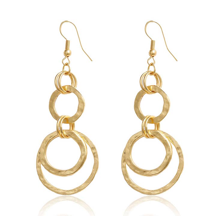 KARINE SULTAN - Venta al por mayor Pendientes colgantes - Pendientes multicírculos contemporáneos0