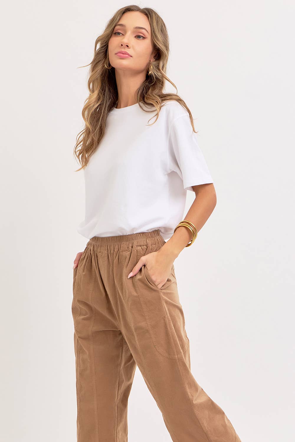 Sweet Lovely by Jen - Wholesale Pants - Women's - EASY CASUAL EVERYDAY PULL-ON RELAXED  CORDUROY PANTS 29