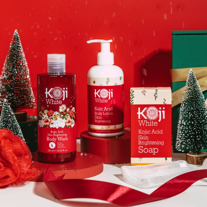 Koji White - Wholesale Bath & Body Set - Premium Box Set - Body Wash, Soap Bar and Body Lotion13