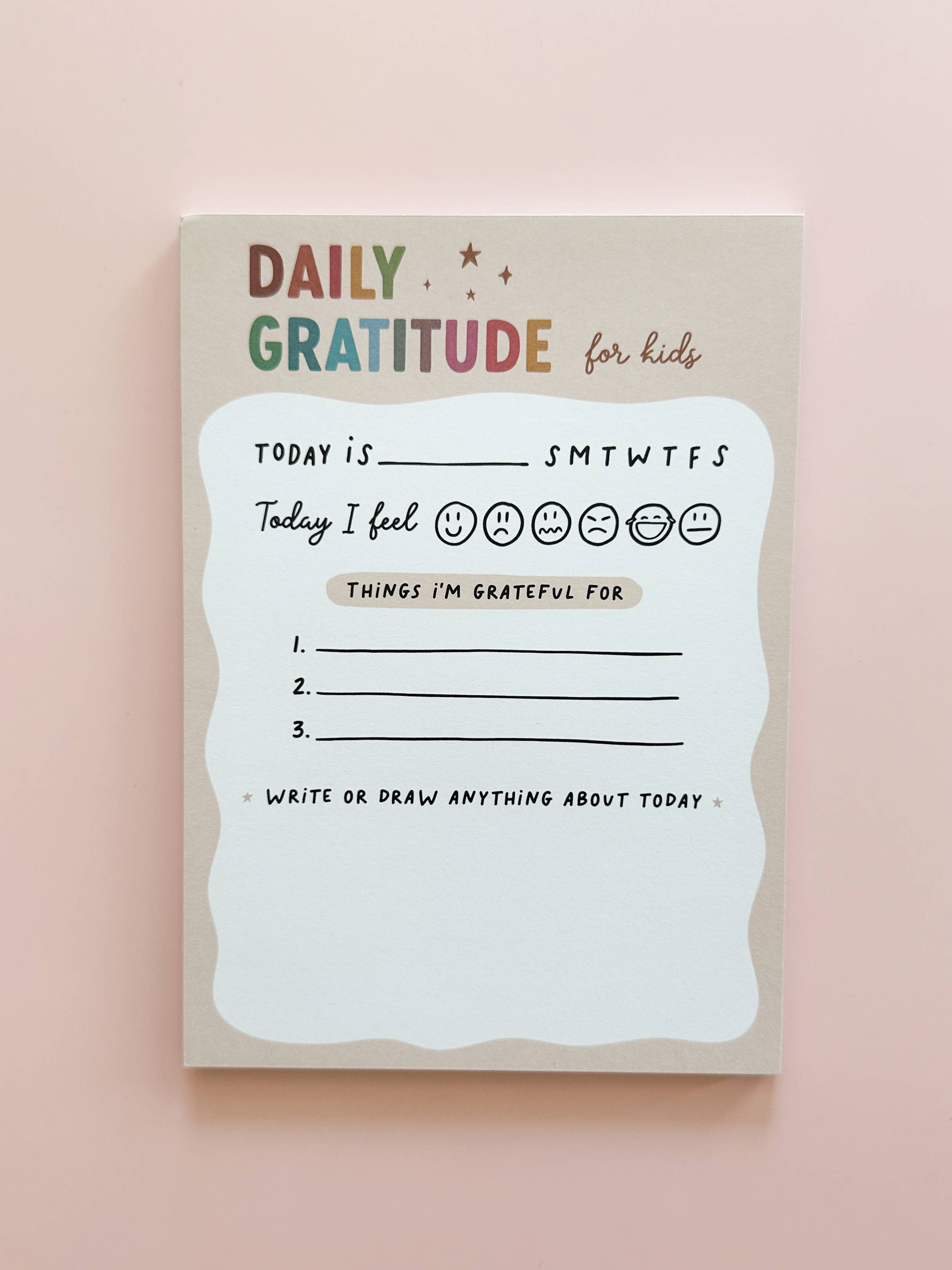Cherrypick – wholesale Notepad – Daily Gratitude For Kids Notepad1