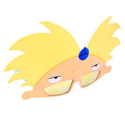 Officially Licensed Hey Arnold Arnold Sun Staches for wholesale by H2W dba Sun-Staches