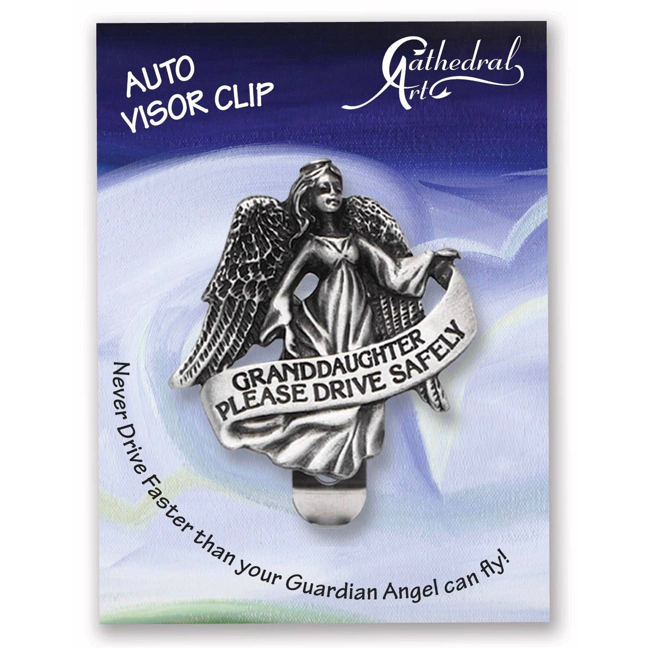 Abbey + CA Gift - Wholesale Car Decorative Charm - Women's - Granddaughter Angel Visor Clip1