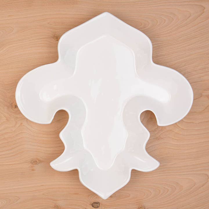 LaFleur Shaped Platter White 16" for wholesale by The Royal Standard