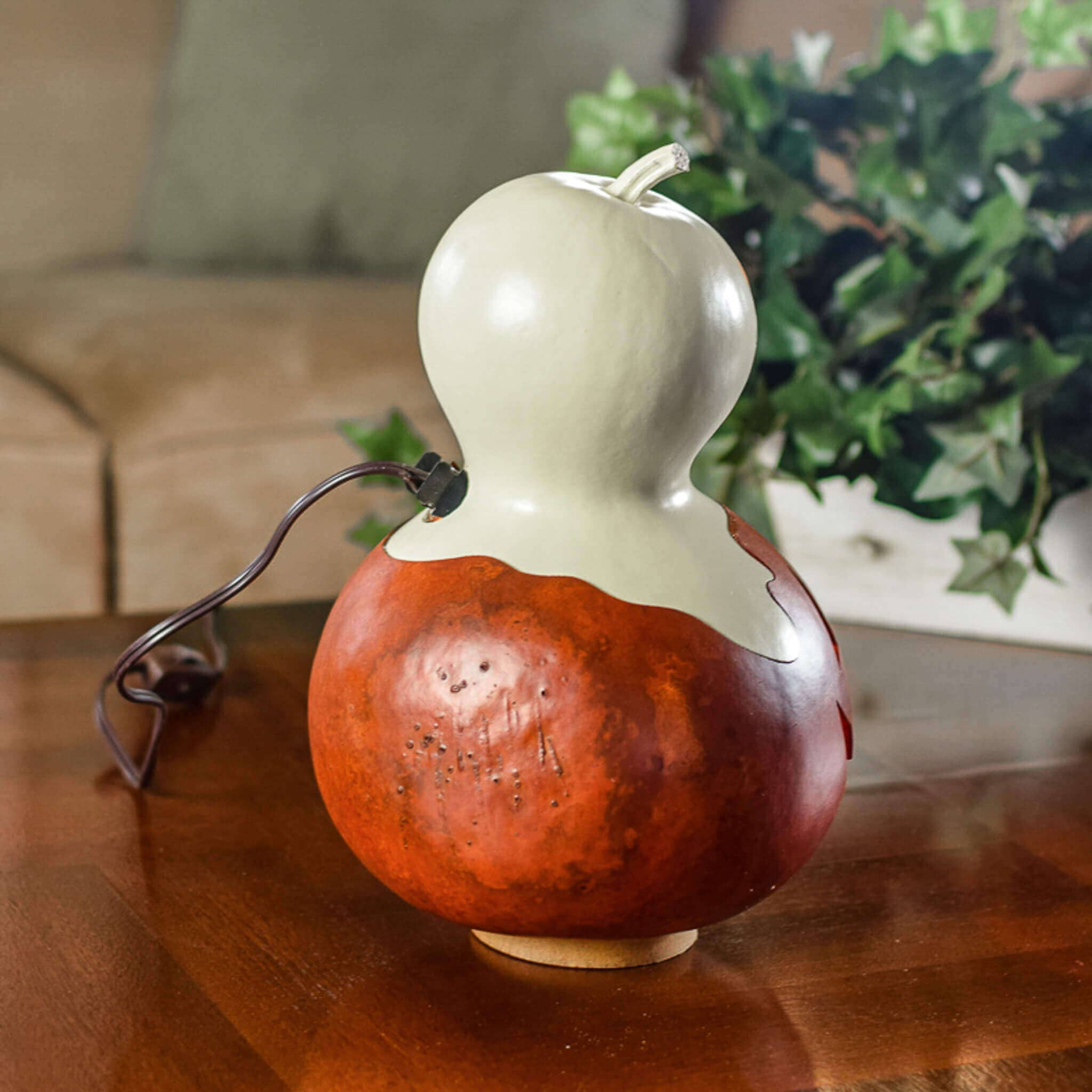 Meadowbrooke Gourds - Wholesale Decorative Tabletop Object - Casper Jack - Medium Lit4