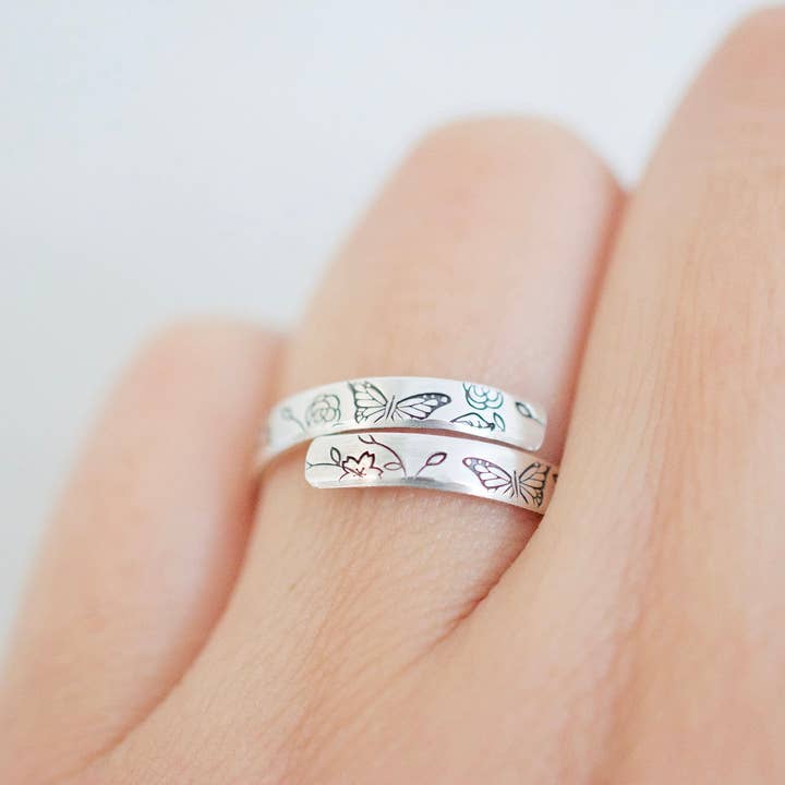 Schmetterling-Wickelring für den Großhandel von Tesoro Jewelry