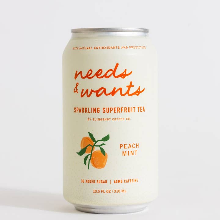 Needs & Wants Tea - Peach Mint (Case of Twelve) and other Purchase Wholesale sparkling tea. Free Returns & Net 60 Terms on Faire trending on Faire.