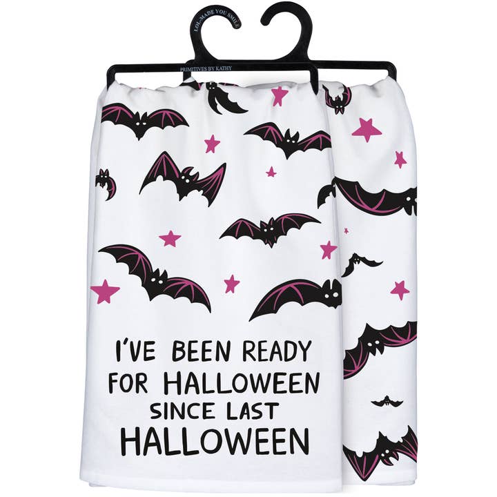 Been Ready For Halloween Kitchen Towel for wholesale by Primitives by Kathy