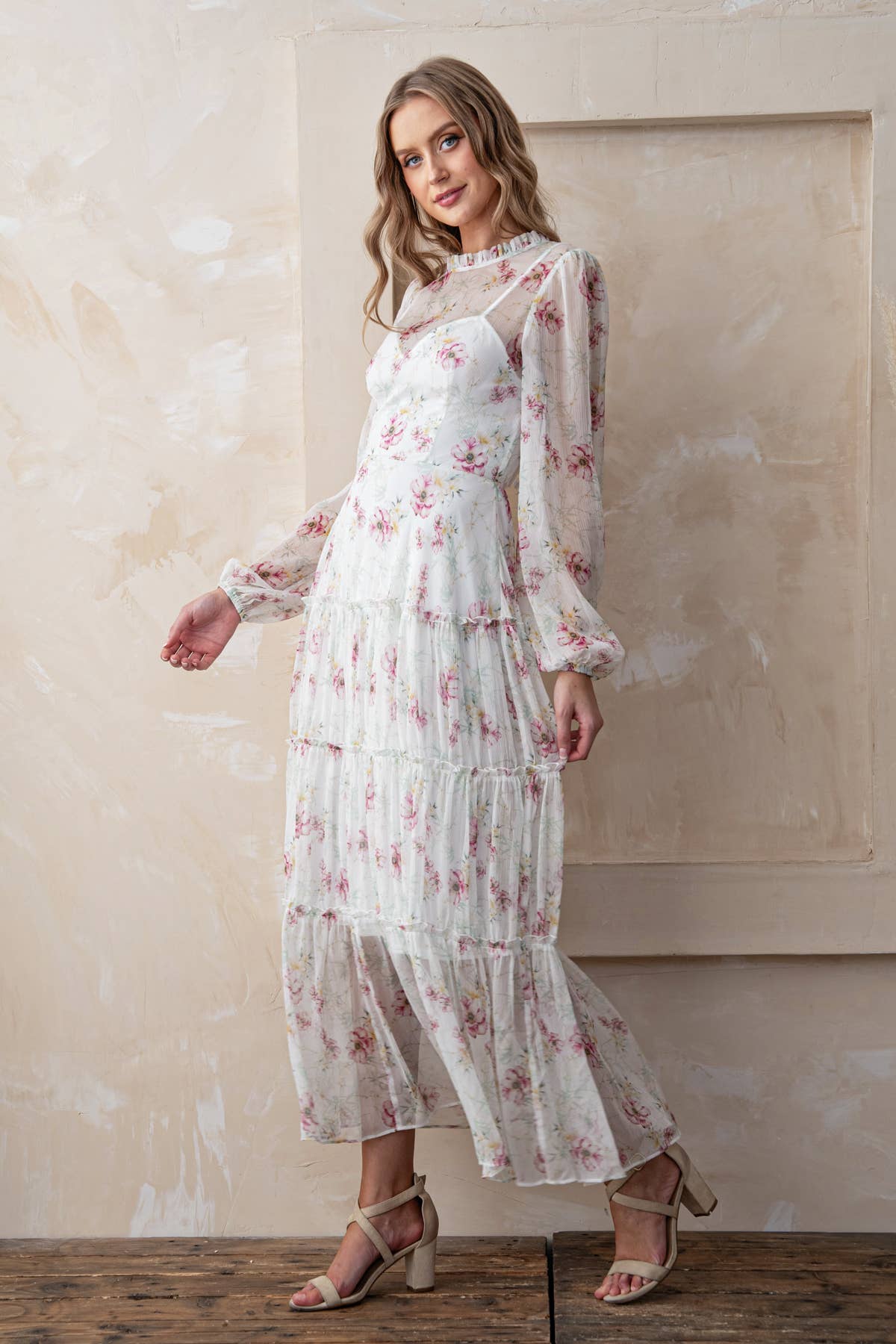 Rosemore Couture - Vente Robe – femme - ROBE À IMPRIMÉ FLORAL COL CŒUR5