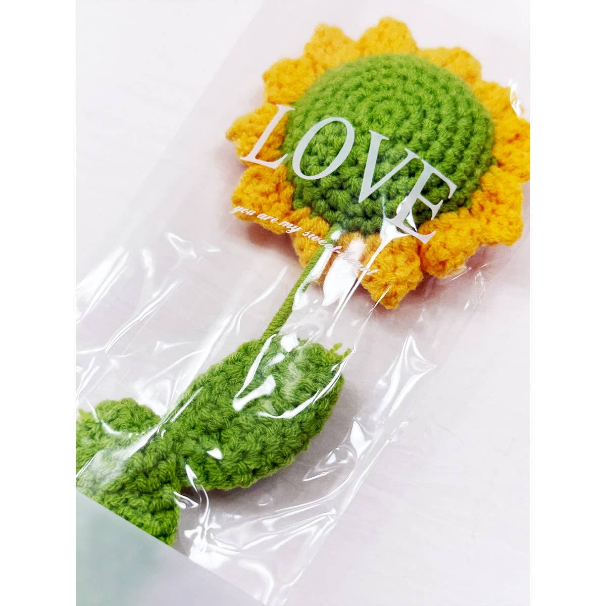 YELLOW Handmade Crochet Sunflower Bouquet for wholesale on Faire1